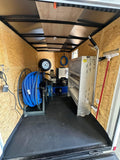BRAND NEW 2023 6x10 cargo trailer with Prochem Legend XL Truckmount, electric reel, fully loaded