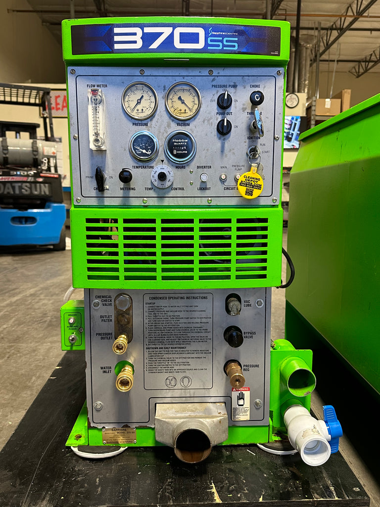 370ss truckmount and waste tank for sale 370 Sapphire Scientific