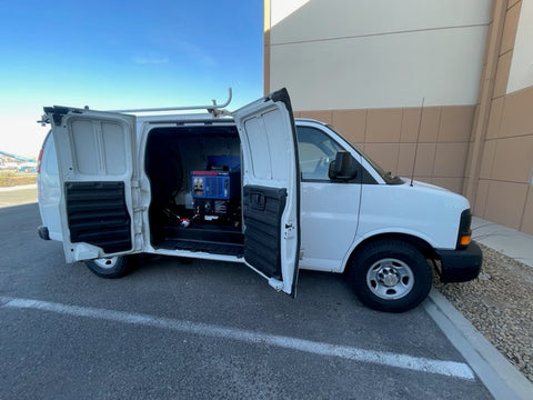 2012 CHEVY EXPRESS 2500 cargo van carpet cleaning van fully loaded