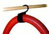 HOSE HOOK FOR CARPET CLEANING HOSES Velcro hose strap with steel hook.  To hold hose on stair railings.