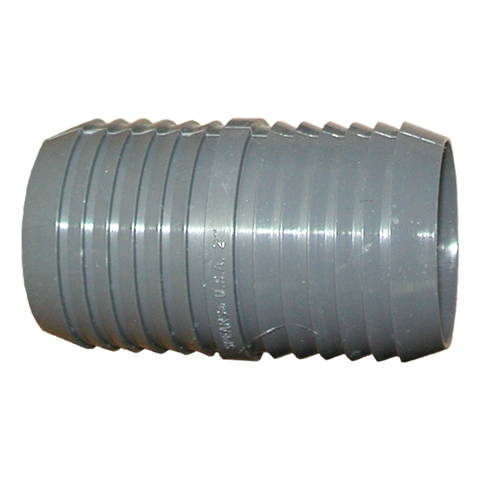 2" x 2" Plastic Vac Hose Cuff Barb Coupler