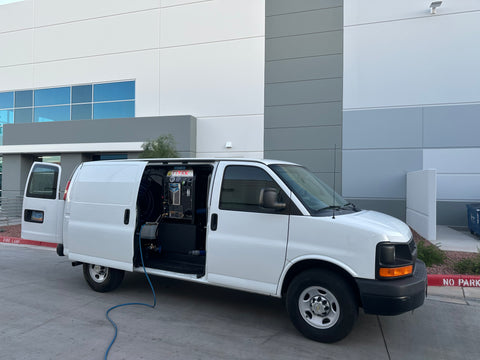 CARPET CLEANING VAN FOR SALE.