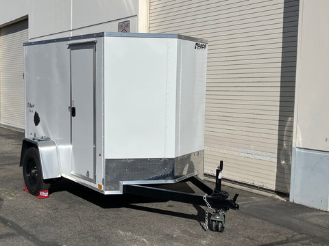 enclosed cargo trailer carpet cleaning setup with truckmount titan 375