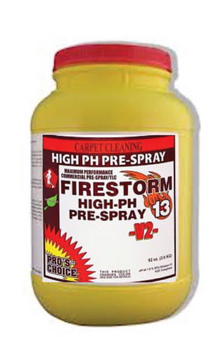 FIRESTORM PRESPRAY PRO'S CHOICE CARPET CLEANING CHEMICALS FOR SALE