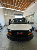 SOLD GMC SAVANA WITH PROCHEM RAGE SS TRUCKMOUNT fresh water tank, reels and more accessories