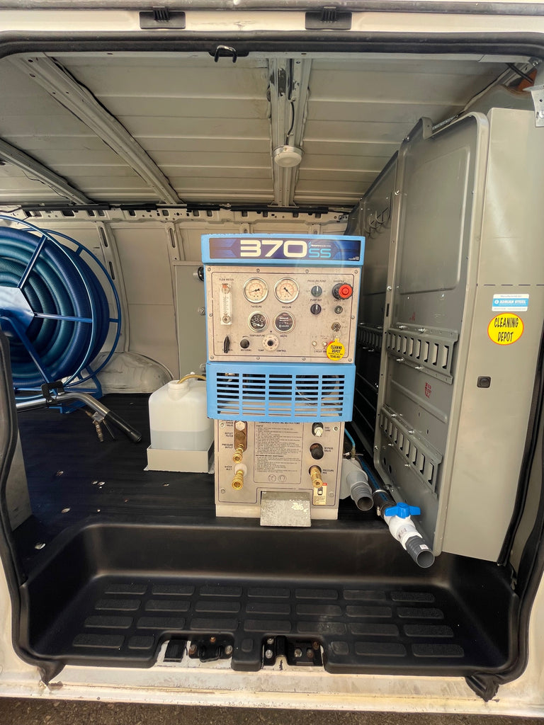 CARPET CLEANING VAN FOR SALE FULLY LOADED CHEVY EXPRESS 3500 WITH 370S