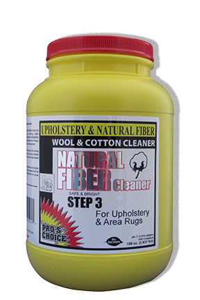 NATURAL FIBER CLEANER     Description:  Natural Fiber Cleaner is designed to safely and thoroughly clean those difficult to clean natural textiles, such as Haitian or Natural Cottons, that are prone to yellowing and browning.  You will find this product to be helpful in restoring fabrics that have been discolored due to improper cleaning procedures.