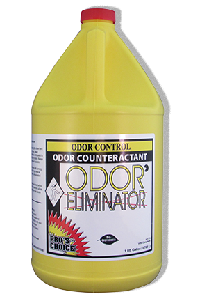 ODOR ELIMINATOR:  Description:  Odor Eliminator is a sophisticated odor counteractant for stubborn odors such as urine, vomit, mildew, and dead body.PRO'S CHOICE CARPET CLEANING CHEMICALS FOR SALE