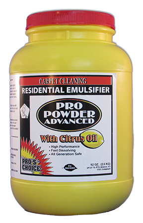 CARPET CLEANING CHEMICAL PRO POWDER ADVANCED PRO'S CHOICE CARPET CLEANING CHEMICALS FOR SALE